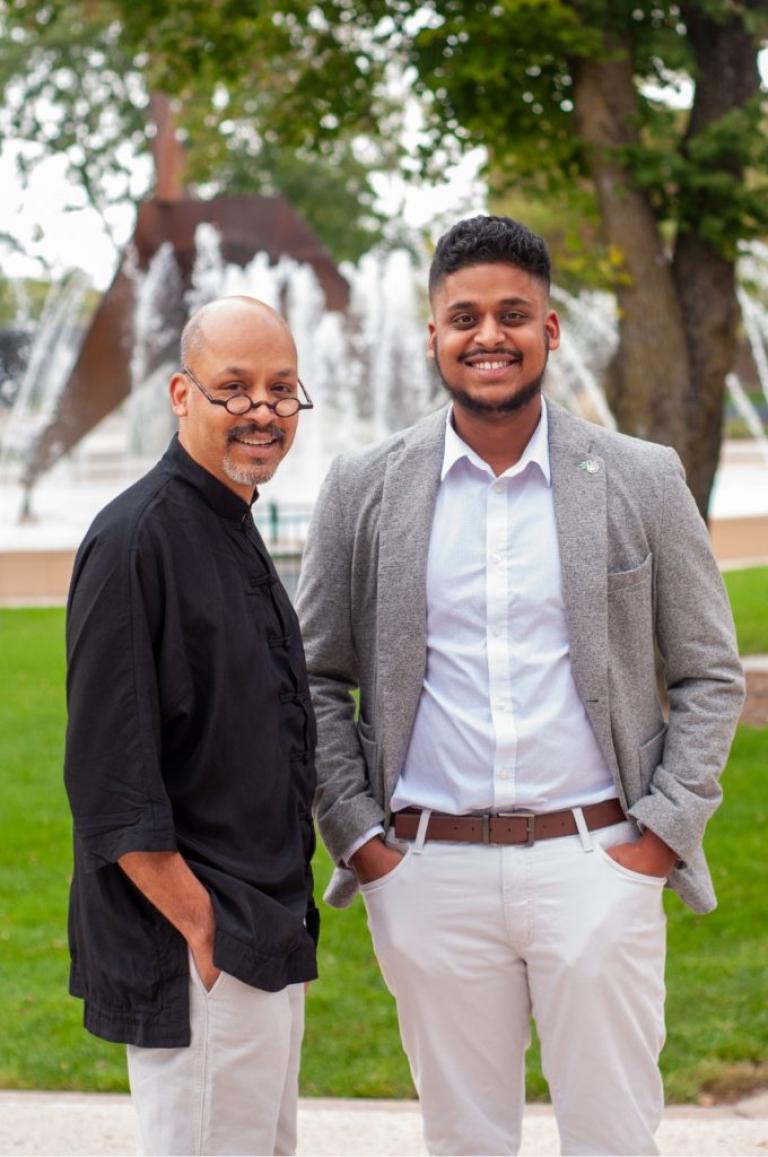 Neil Mendonca and family member