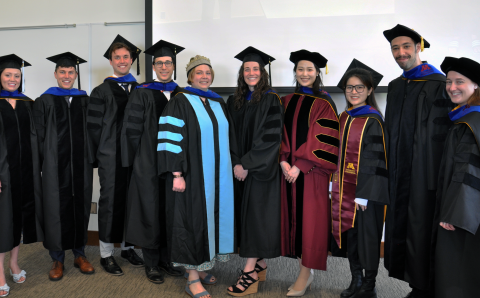 Image of PhD students at 2024 celebration.